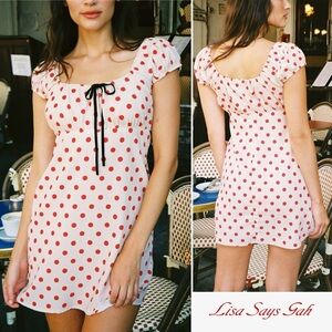 Lisa Says Gah Suzy Dress Scarlett Dot Small NWT